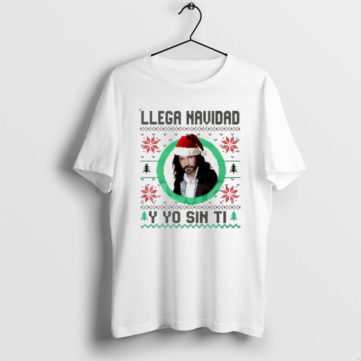 Official Llega Navidad Y Yo Sin Ti Ugly Christmas Music Lover T-Shirts, Hoodie, Sweatshirt | TeeSparky.com