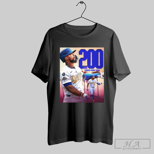 Official Los Angeles Dodgers Win Pittsburgh Pirates Teoscar Hernandez 200 Career Home Runs Poster T Shirt