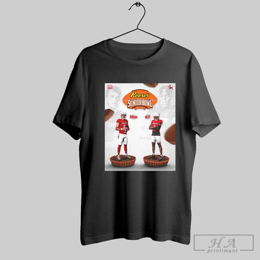Official Louisville Cardinals Quincy Riley Tyler Shough Reeses The Senior Bowl For The Ville Poster T Shirt
