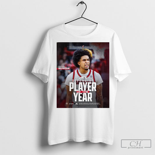 Official Louisville Cardinals Mens Basketball Chucky Hepburn Is The Acc Defensive Player Of The Year Year Signature Poster T Shirt