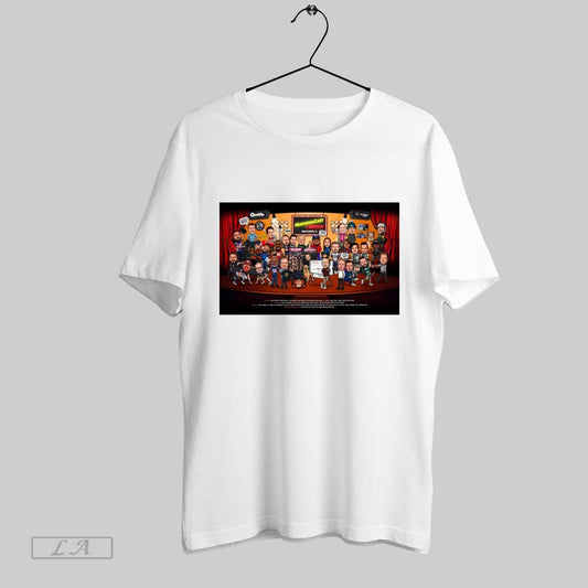 Official Manningcast On Espn 2 Season 4 Monday Night Football Nfl All Team Peyton Eli Caricatures Poster T Shirt