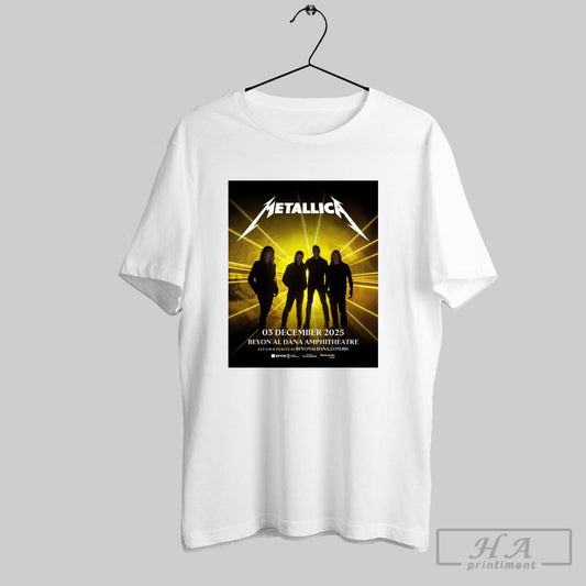 Official Metallica 03 December 2025 Beyon Al Dana Amphitheatre Poster T Shirt