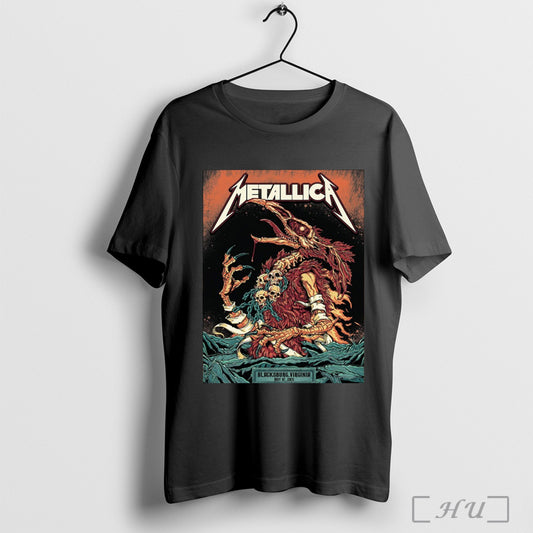 Official Metallica Blacksburg Virginia May 07 2025 World Tour Poster T Shirt Sweatshirt