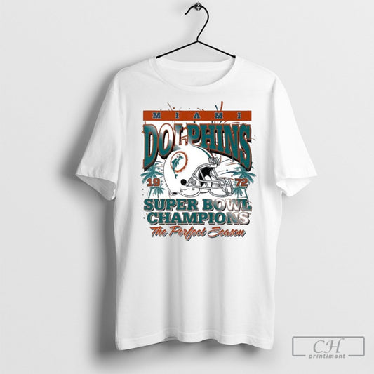Official Miami Dolphins Super Bowl Vii Champions The Perfect Season Shirt Poster Ornaments