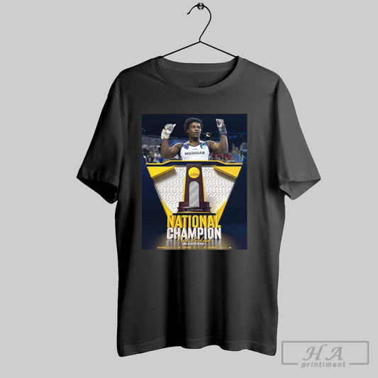Official Michigan Wolverines Fred Richard Ncaa National Champion All Around Title 2025 Poster T Shirt