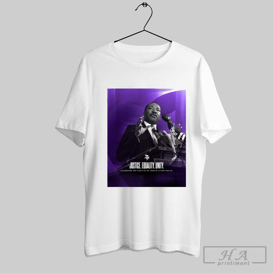 Official Minnesota Vikings Justice Equality Unity Celebrating The Legacy Of Dr Martin Luther King Jr Poster T Shirt 2