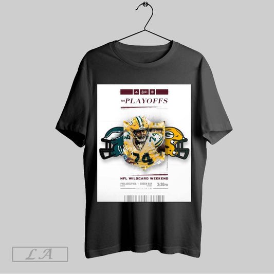 Official Mississippi State Football The Playoffs Nfl Wild Card Weekend Elgton Jenkins Eagles Vs Packers Signature Poster T Shirt
