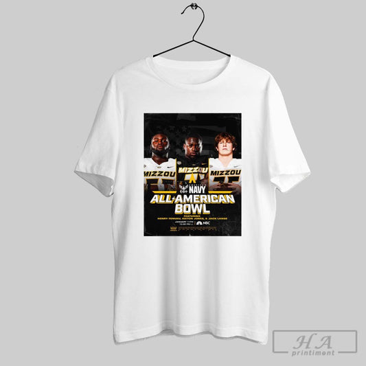 Official Missouri Tigers All American Bowl Featuring Henry Fenuku Keiton Jones And Jack Lange Jan 11th Poster T Shirt