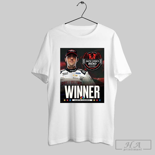 Official Nascar Congratulate Austin Cindric Winner Jack Links 500 At Talladega Poster T Shirt
