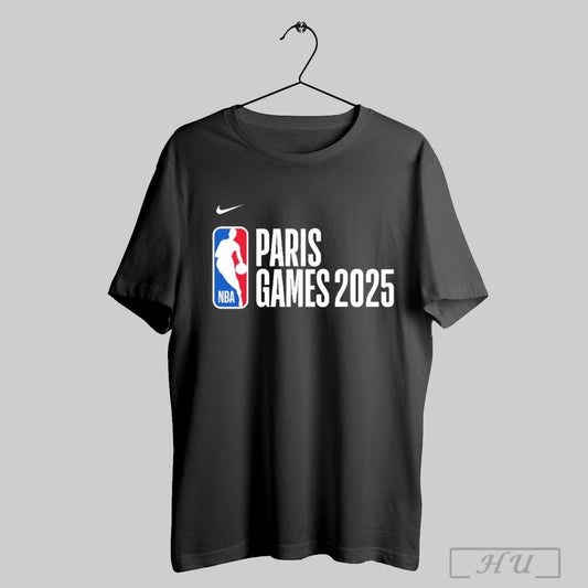 Official Nba Paris 2025 Logo Nike Unisex T Shirt Sweatshirt Poster