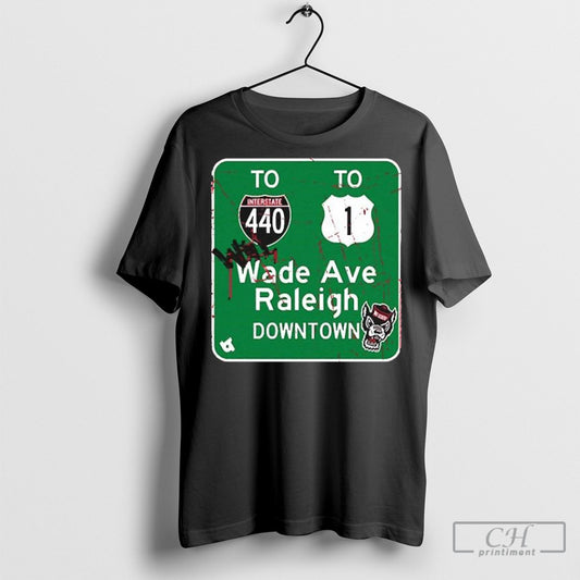 Official Nc State Wolfpack Will Wade Avenue Highway Sign T Shirt Sweatshirt Poster