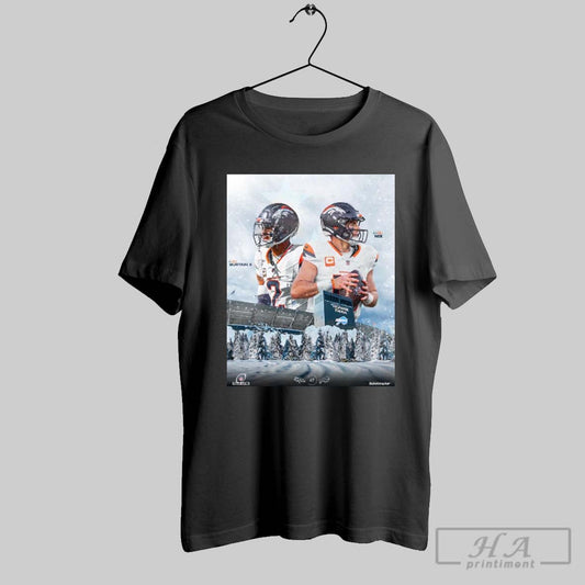 Official Nfl Wild Card Pat Surtain Ii Bo Nix Denver Broncos Vs Buffalo Bills Jan 12 2025 Poster T Shirt