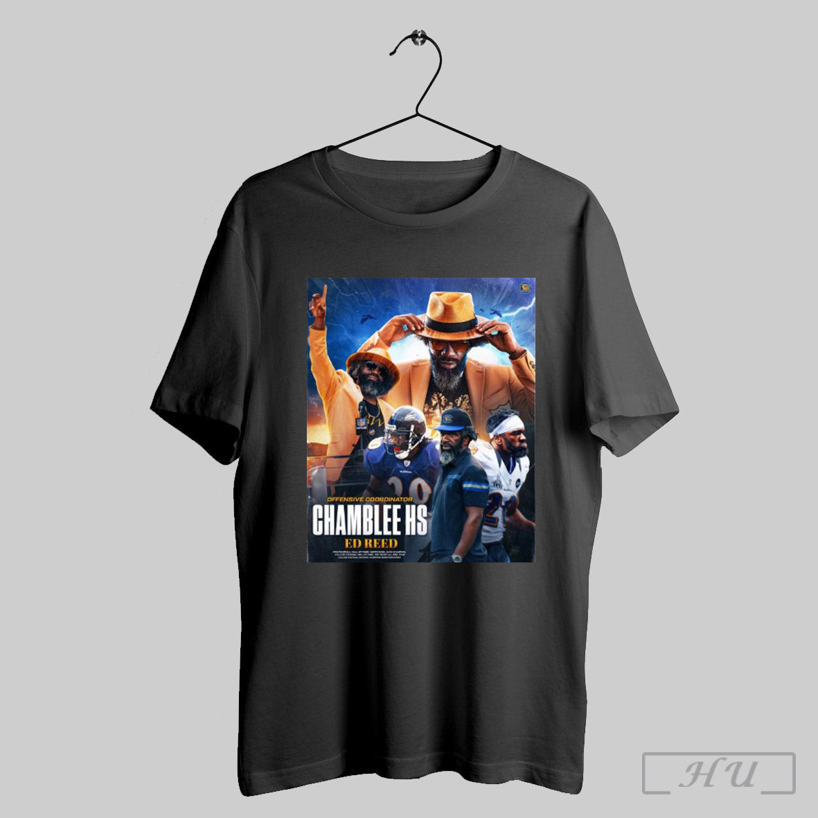 Official Nfl Legend Ed Reed Offensive Coordinator Chamblee High School In Georgia Poster T Shirt