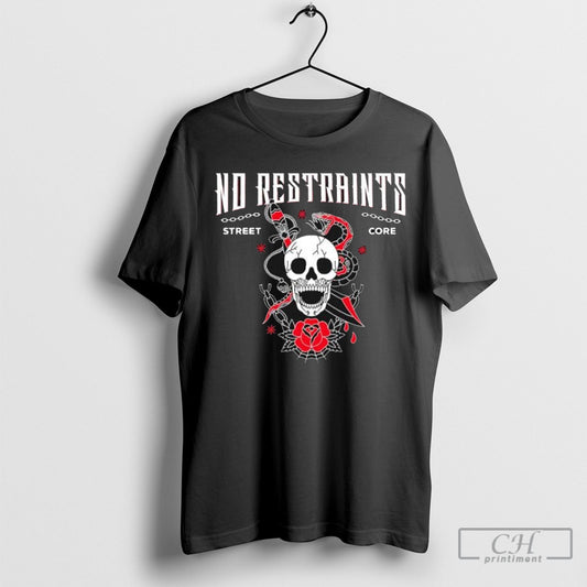 Official No Restraints Street Core Skull Shirt Poster Ornaments