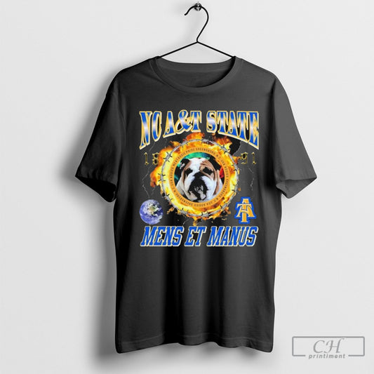 Official North Carolina At Aggies Ncat State Mens Et Manus Hbcu Ring Of Fire 1891 Shirt Poster Ornaments