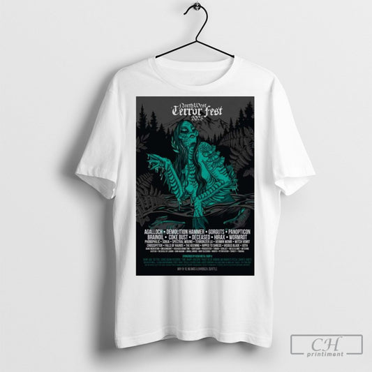 Official Northwest Terror Fest Neumos And Barboza Seattle Wa 5 8 5 10 2025 Poster T Shirts