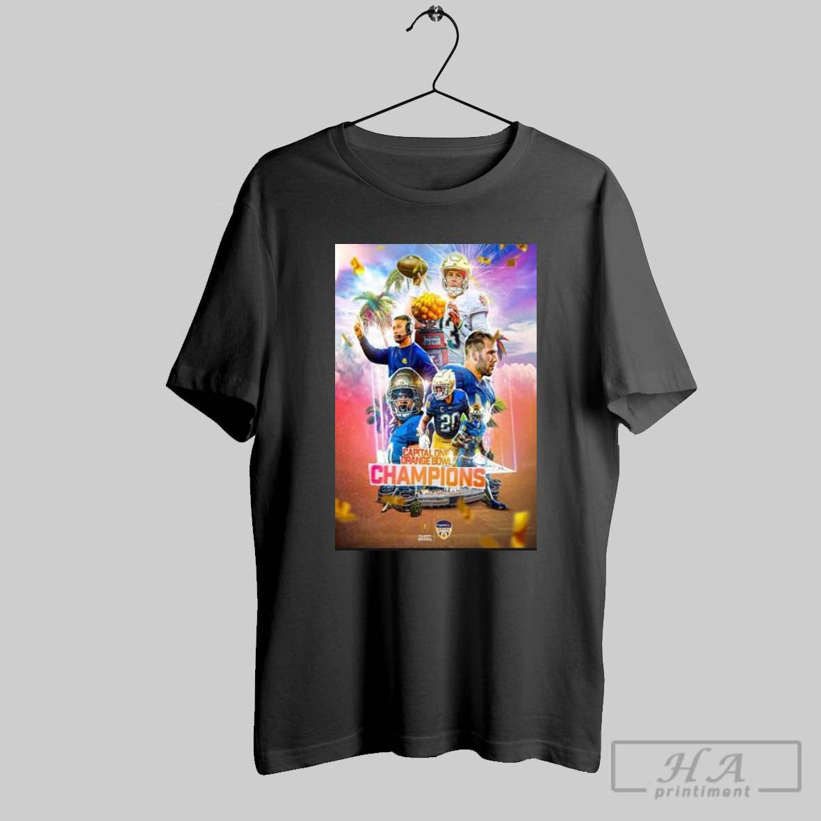Official Notre Dame Football Is Here To Become The Champion Of The 2025 Capital One Orange Bowl Wall Decor Canvas Poster Shirt