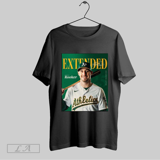 Official Oakland Athletics Extended Brent Rooker Five Year Contract Signature Poster T Shirt