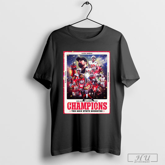 Official Ohio State Buckeyes 2024 College Football Playoff Champions The Ohio State Buckeyes Eleven Warriors Poster T Shirt Sweatshirt Poster