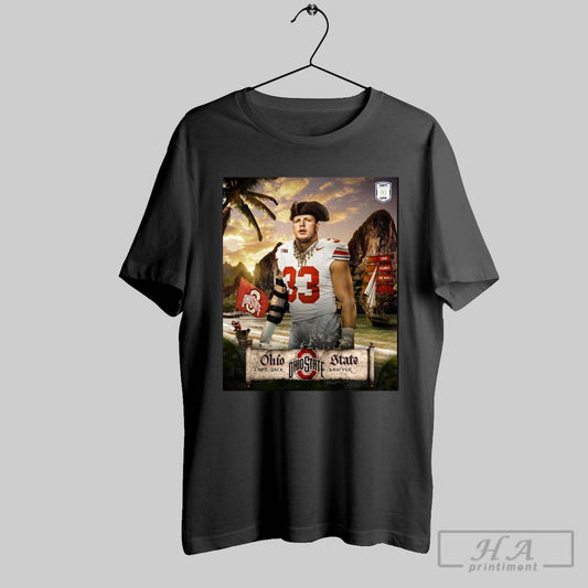 Official Ohio State Buckeyes The Treasure Is Golden For Captain Jack Sawyer 2024 Cfp Poster T Shirts