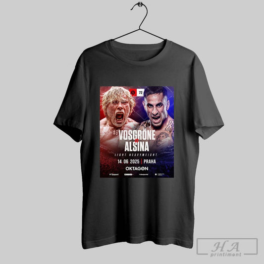 Official Oktagon 72 Vosgrone Vs Alsina Light Heavyweight 14 06 2025 Eden Arena Poster T Shirt