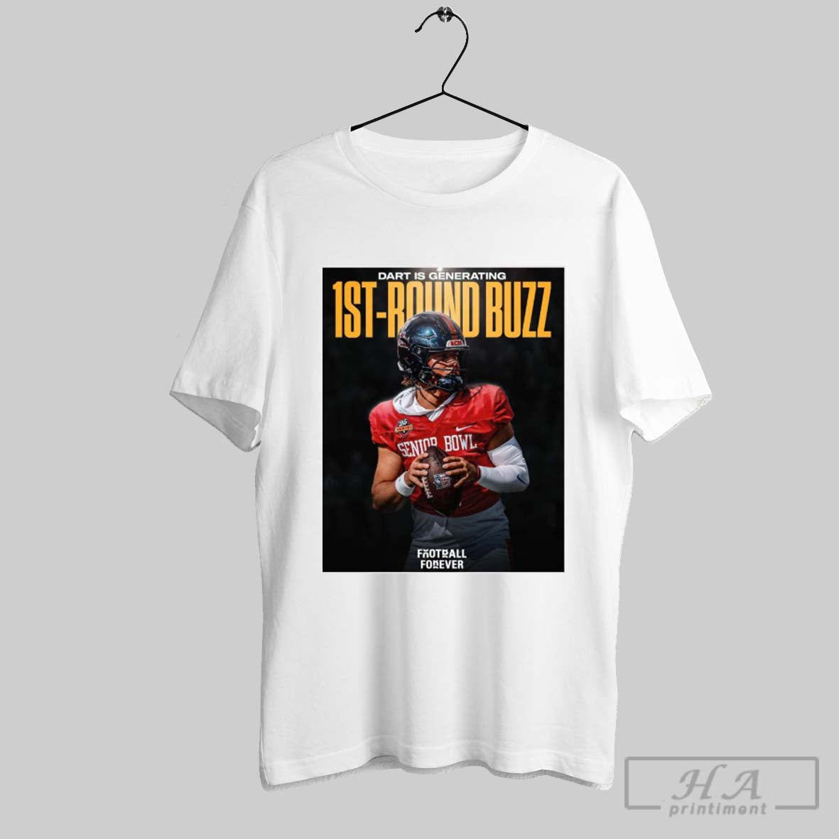 Official Ole Miss Qb Jaxson Dart Is Generating 1st Round Buzz At The Senior Bowl Poster T Shirt