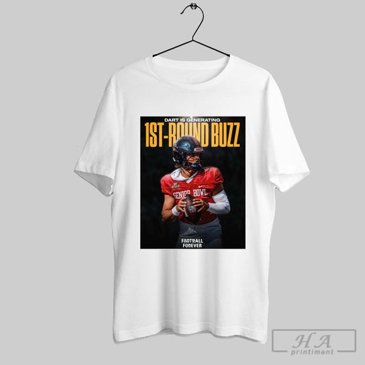 Official Ole Miss Qb Jaxson Dart Is Generating 1st Round Buzz At The Senior Bowl Poster T Shirt