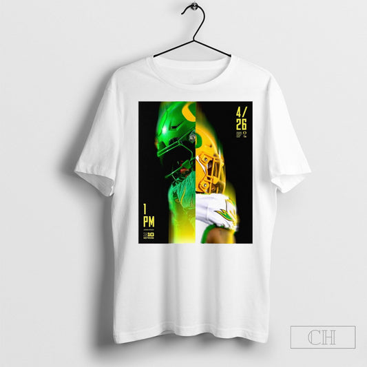 Official Oregon Ducks Football Spring Game Saturday April 26 2025 In Autzen Stadium Poster T Shirt