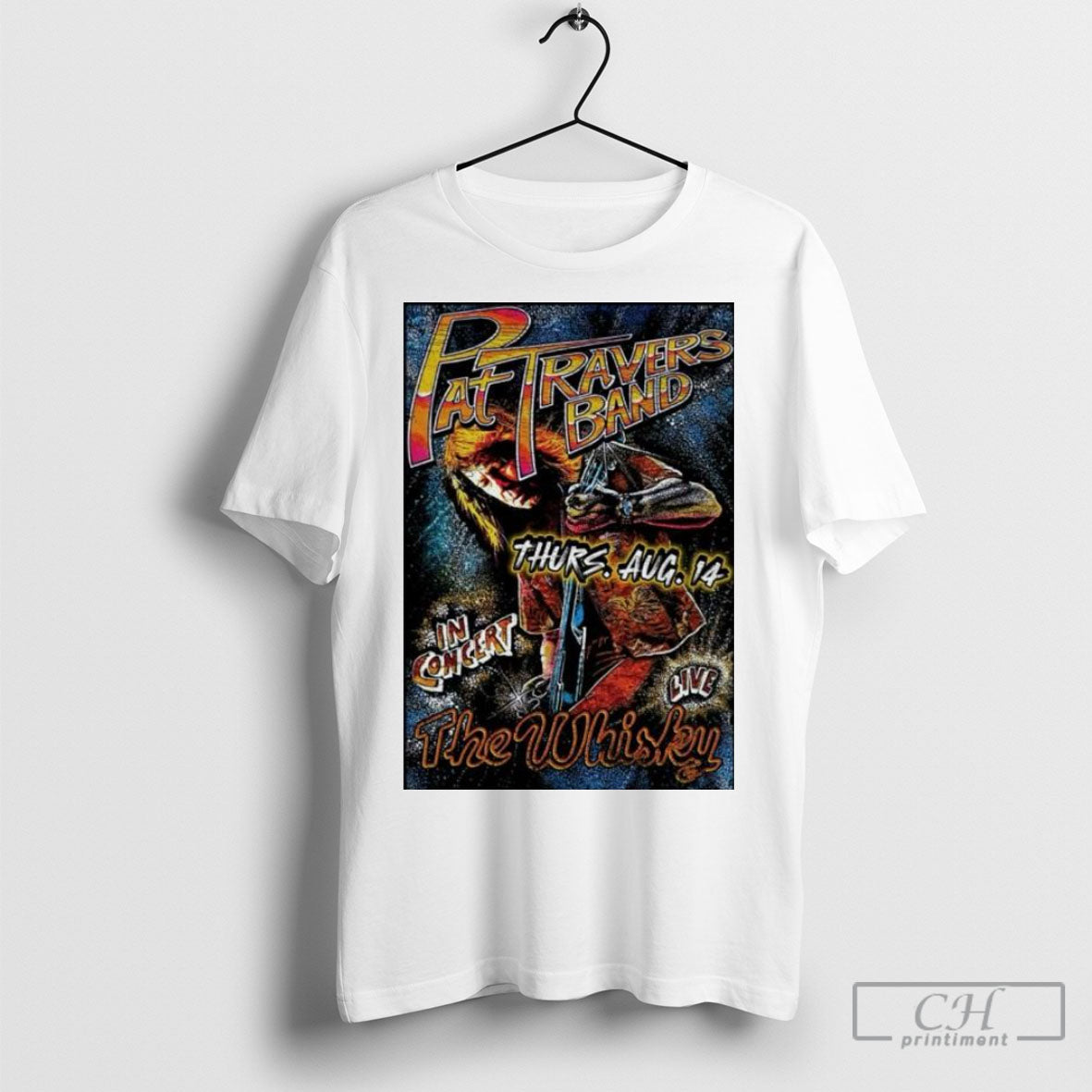 Official Original Pat Travers Band Aug 14 2025 West Hollywood Ca Poster Tee Shirt Sweatshirt