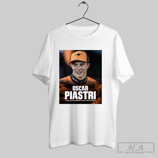 Official Oscar Piastri With Back To Back Wins In F1 2025 Saudi Arabian Grand Prix Winner Poster T Shirt