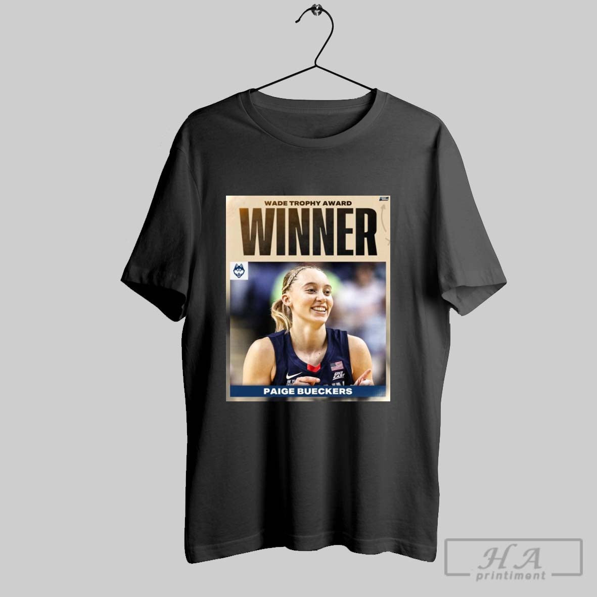 Official Paige Bueckers Uconn Huskies Is The 2025 Wade Trophy Winner Ncaa March Madness Poster T Shirt