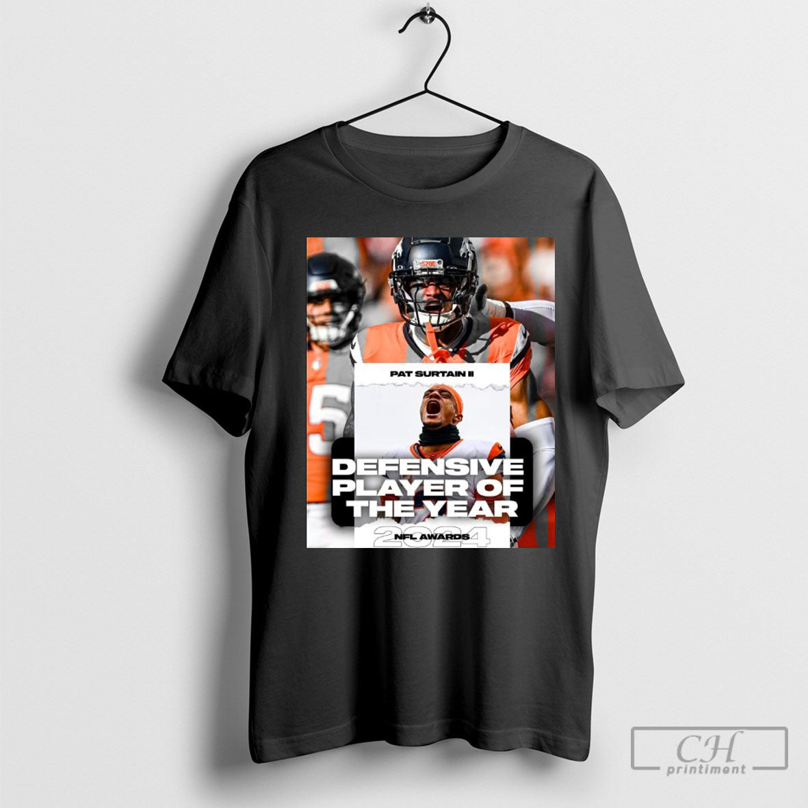 Official Pat Surtain Ii Cb Denver Broncos 2024 Nfl Awards Honors Defensive Player The Year Espn Poster Ornaments