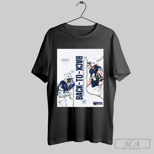 Official Penn State Nittany Lions Back To Back Years With Multiple First Round Picks Nfl Draft 2025 Poster T Shirt