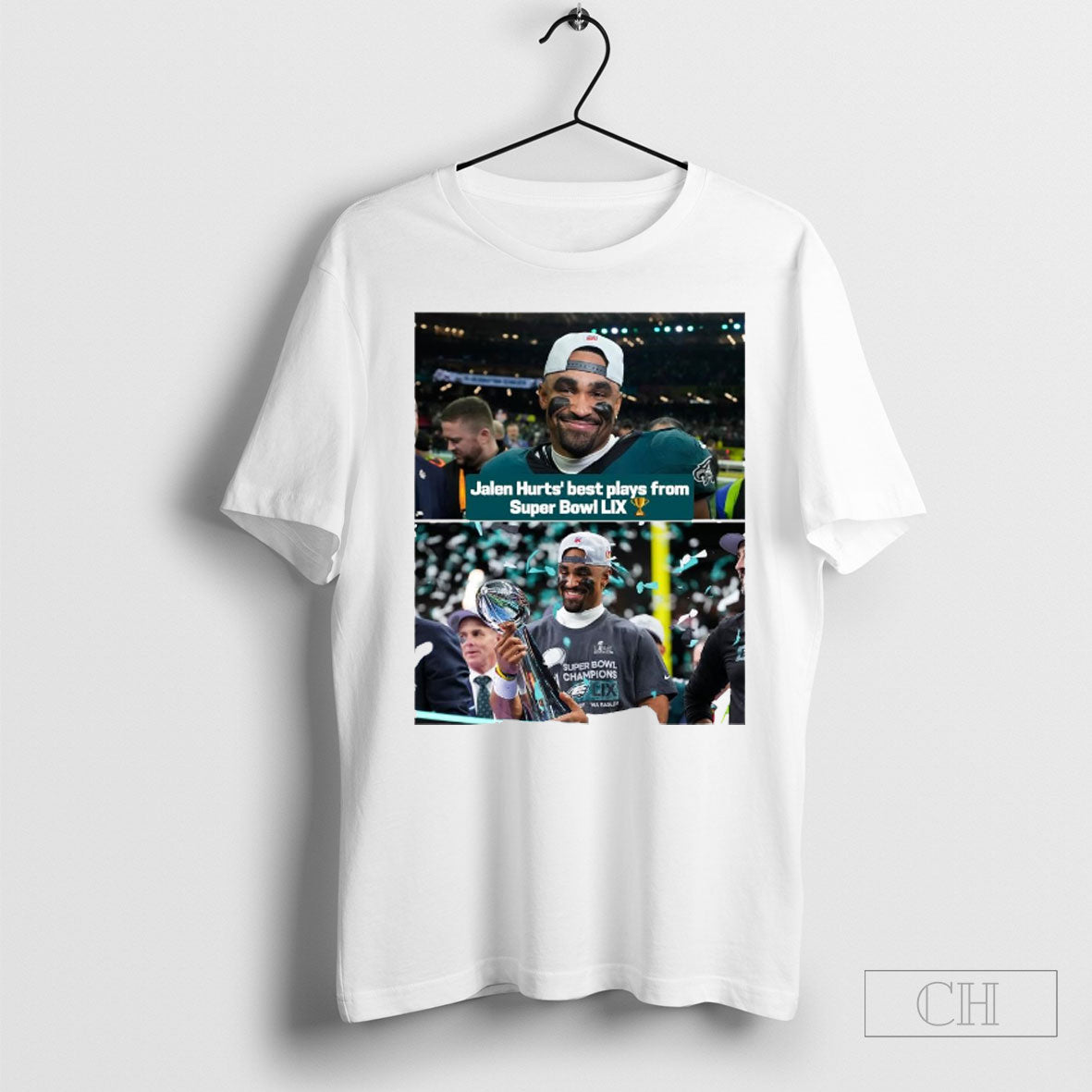 Official Philadelphia Eagles Jalen Hurtss Best Plays From Super Bowl Lix Super Bowl Mvp Poster T Shirt