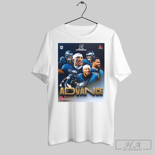 Official Philadelphia Eagles Nfc Championship Advance Super Bowl Lix Nfl Uk And Ireland Poster T Shirts