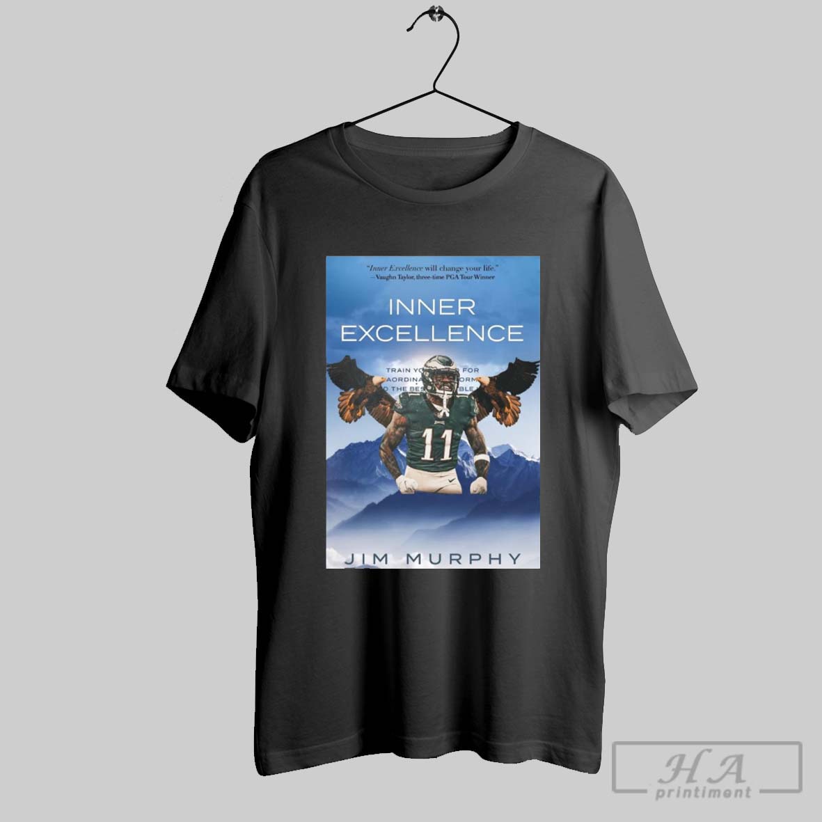 Official Philadelphia Eagles Nfl Inner Excellence Will Change Your Life Jim Murphy Poster T Shirt