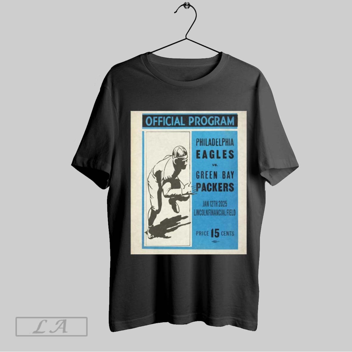 Official Philadelphia Eagles Vs Green Bay Packers Jan 12th 2025 At Lincoln Financial Field Joe Hamilton Sports Pixel Art Poster T Shirt