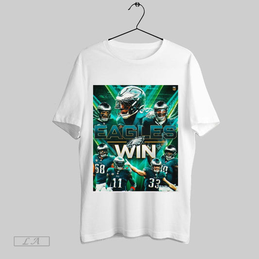 Official Philadelphia Eagles Vs Green Bay Packers Nfl Wild Card Round Win Against Fox Sports Poster T Shirt