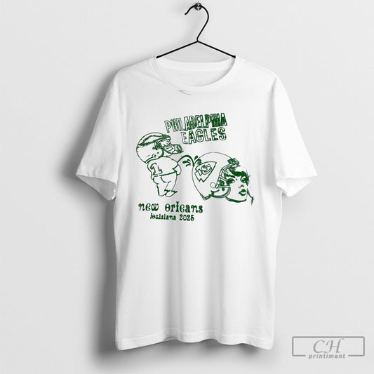 Official Philadelphia Eagles Peeing Kansas City Chiefs New Orleans Louisiana 2025 Shirt Poster Ornaments