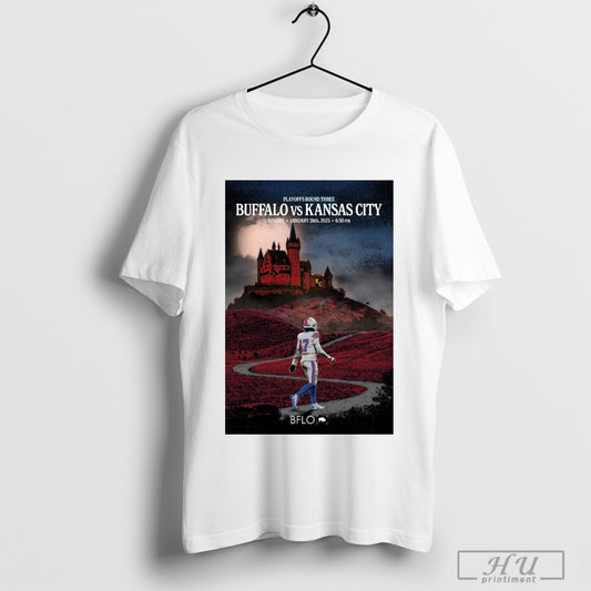 Official Playoffs Round Three Josh Allen Buffalo Bills Vs Kansas City Chiefs Sunday Jan 26th 2025 Conference Championship Weekend Poster T Shirt Sweatshirt Poster
