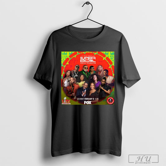 Official Poster 26th Annual Nfl Super Bowl Football Soulful Celebration Saturday February 8 Fox T Shirt Sweatshirt Posters