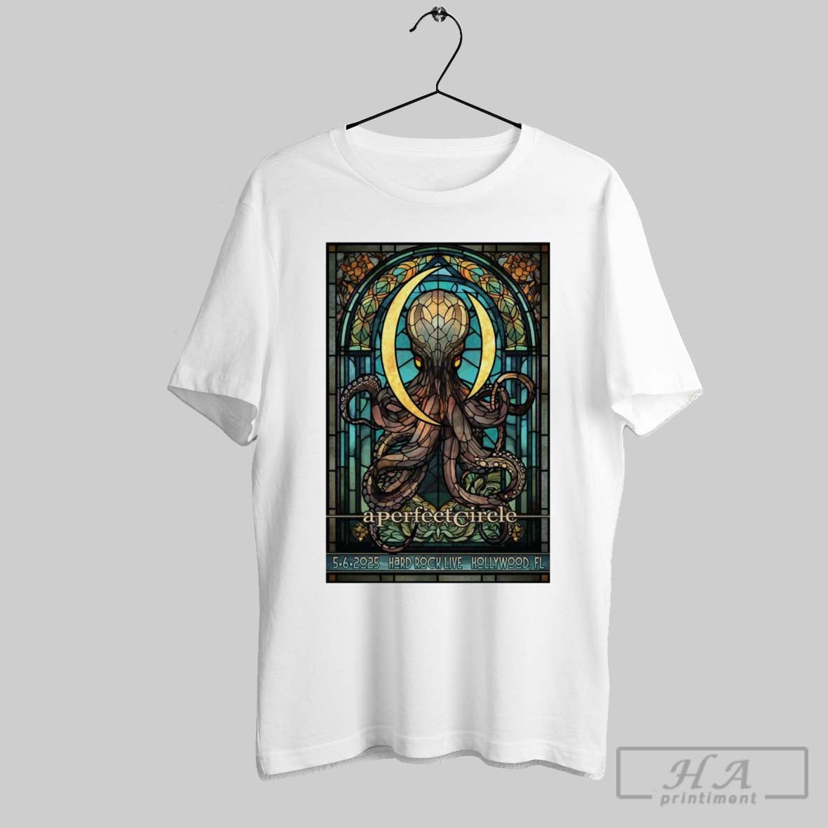 Official Poster A Perfect Circle Hard Rock Live Hollywood Florida May 6 2025 Concert T Shirt