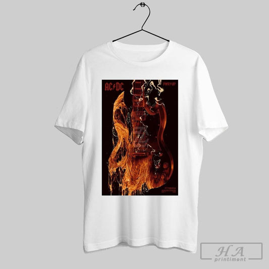 Official Poster Ac Dc Acrisure Stadium Pittsburgh Pa May 8 2025 Tour T Shirt