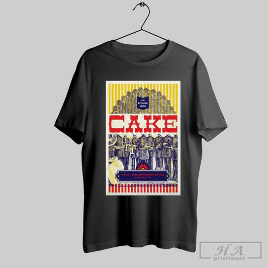 Official Poster An Evening With Cake May 29 2025 Surly Brewing Festival Field Minneapolis Mn T Shirt