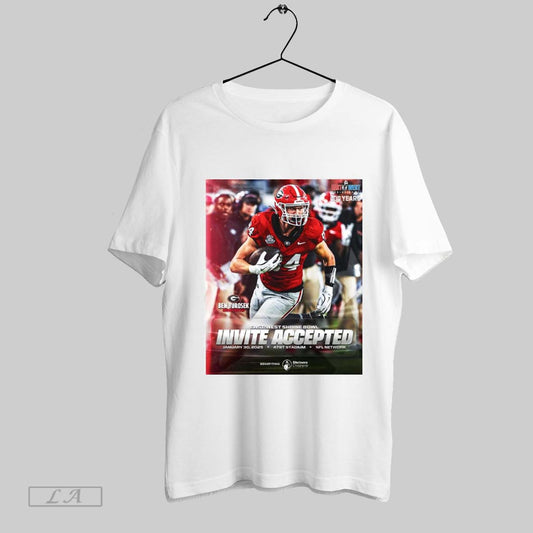 Official Poster Ben Yurosek Georgia Bulldogs East West Shrine Bowl Invite Accepted January 30 2025 Att Stadium T Shirt