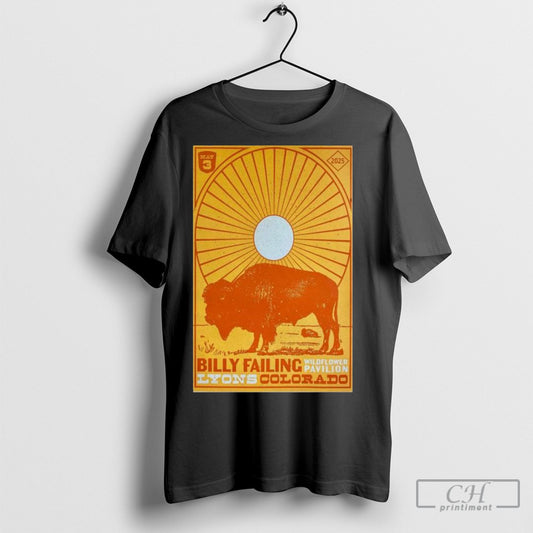 Official Poster Billy Failing Wildflower Pavilion Lyons Co May 3 2025 Concert T Shirt