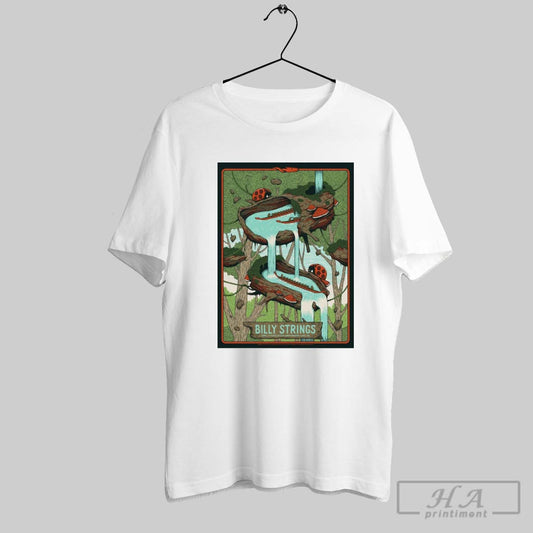 Official Poster Billy Strings Show April 17 2025 Koka Booth Amphitheatre Cary Nc T Shirt