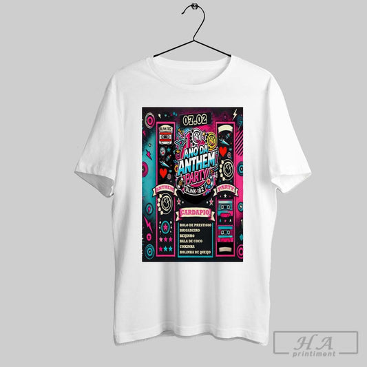 Official Poster Blink 182 Espaco 170 In Vila Madalena Sp Fer 7 2025 Ano Da Anthem Party T Shirt