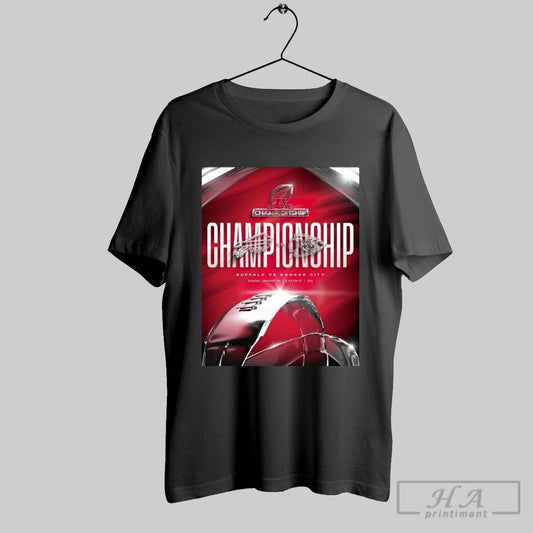 Official Poster Buffalo Bills Vs Kansas City Chiefs For The Afc Championship Sunday January 26 T Shirt