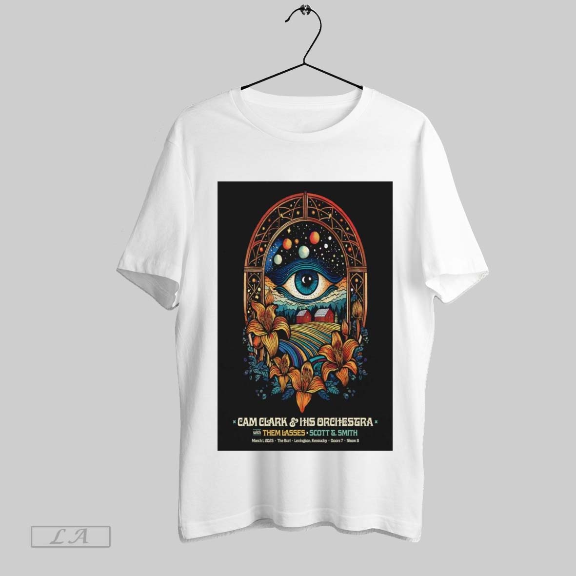 Official Poster Cam Clark And His Orchestra The Burl In Lexington Ky Mar 1 2025 T Shirt